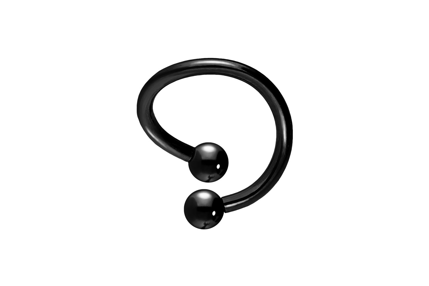 Chirurgenstahl spiralförmiger Hufeisenring
